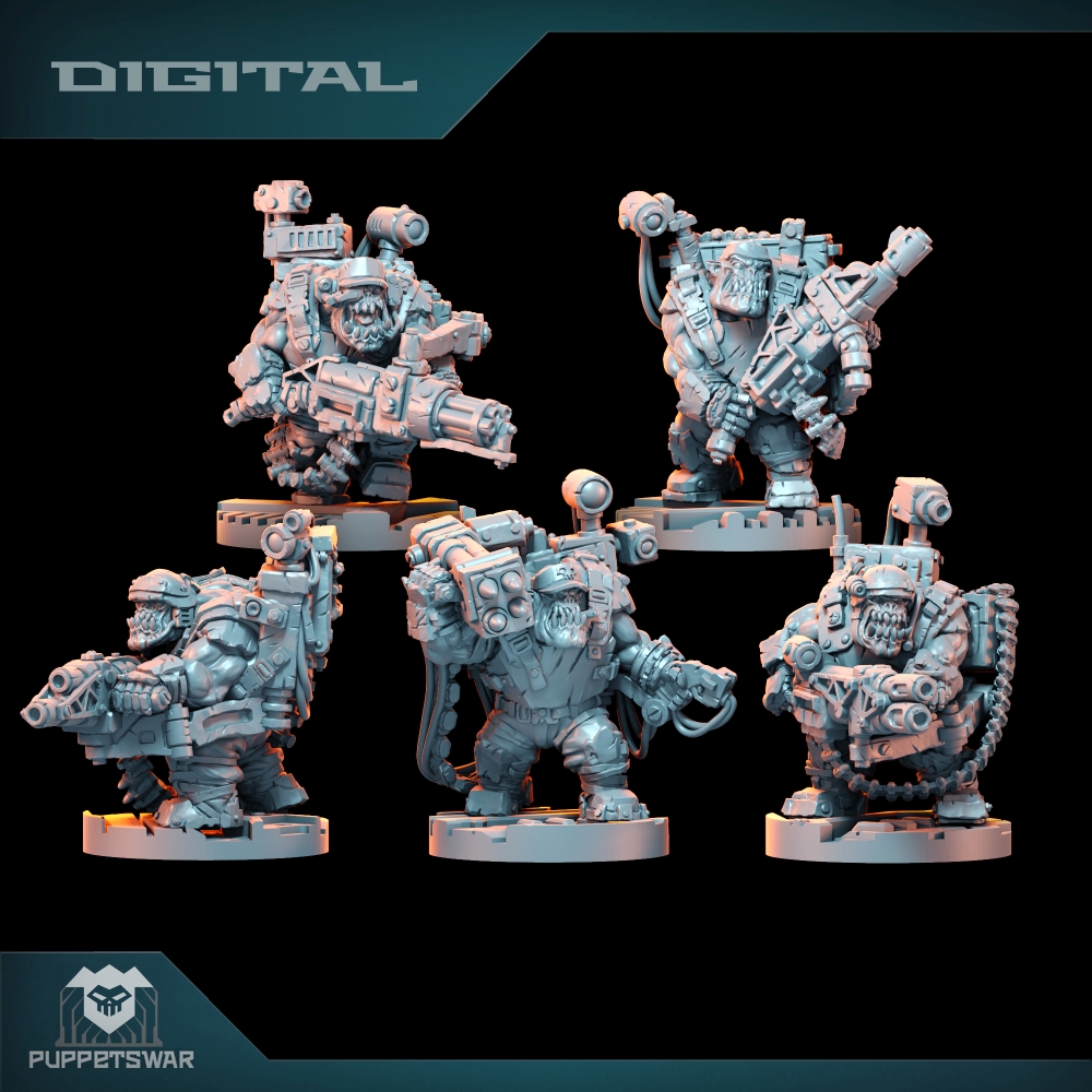 Model Kit Runner - Orc Ultimate Badasses Squad, Green Skin