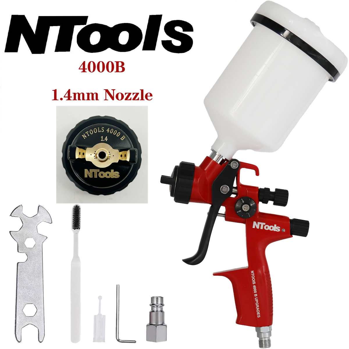 NTOOLS 4000B 1.3 caliber and 1 - đánh giá và giá Spray Can Lacquer