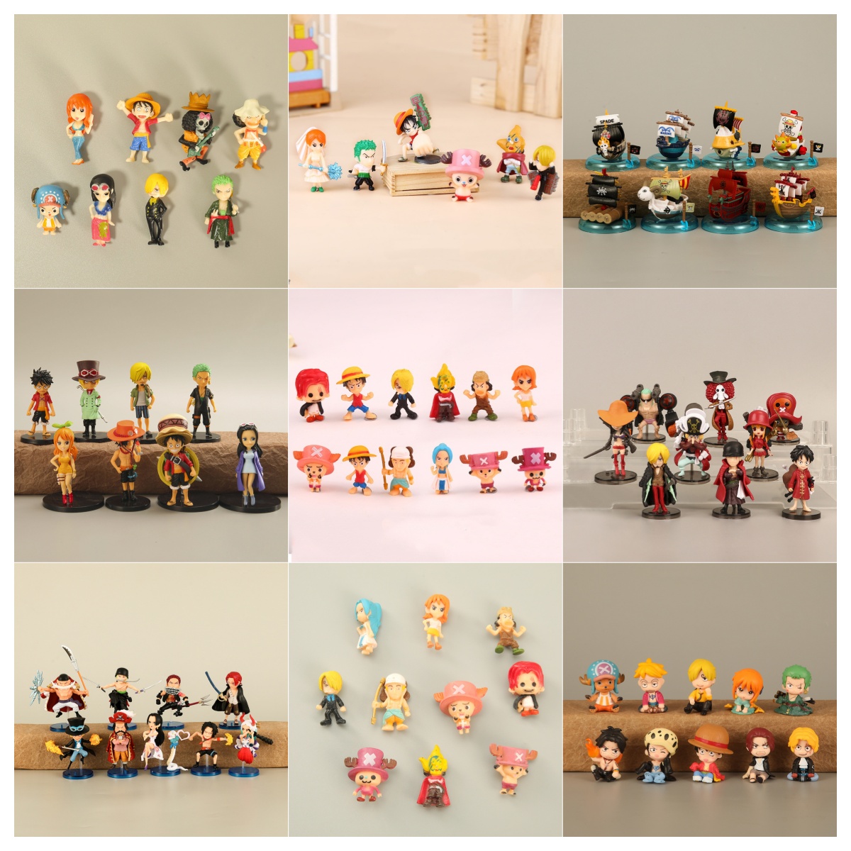 6-12Pcs/Set One Piece Monkey D - đánh giá và giá Model Kit Chopper