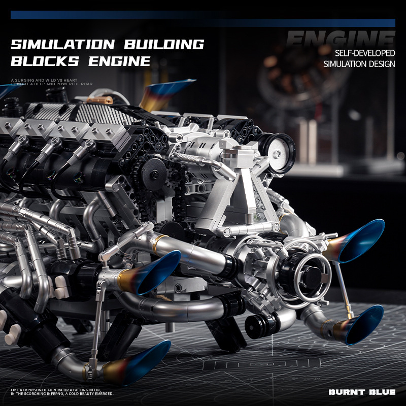 Technical Supercar V8 Engine B - đánh giá và giá Model Kit V8
