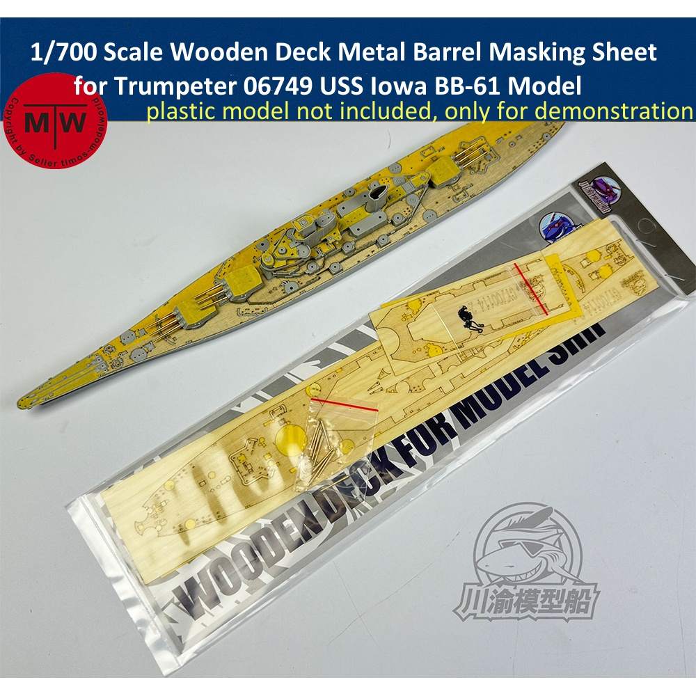 1/700 Scale Wooden Deck Metal  - đánh giá và giá Model Kit Uss Iowa