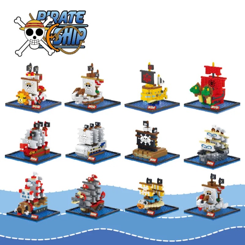 DR.STAR DIY 649-660 ONE PIECE  - đánh giá và giá Model Kit One Piece Ship