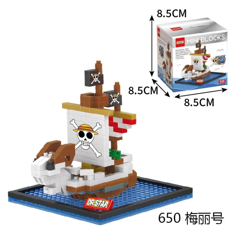 DR.STAR DIY 649-660 ONE PIECE  - đánh giá và giá Model Kit One Piece Ship