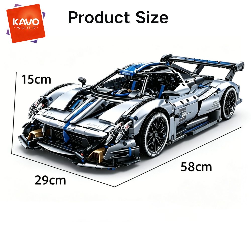 KAVOWORLD 3526pcs Silver Blue  - đánh giá và giá Model Kit Runner