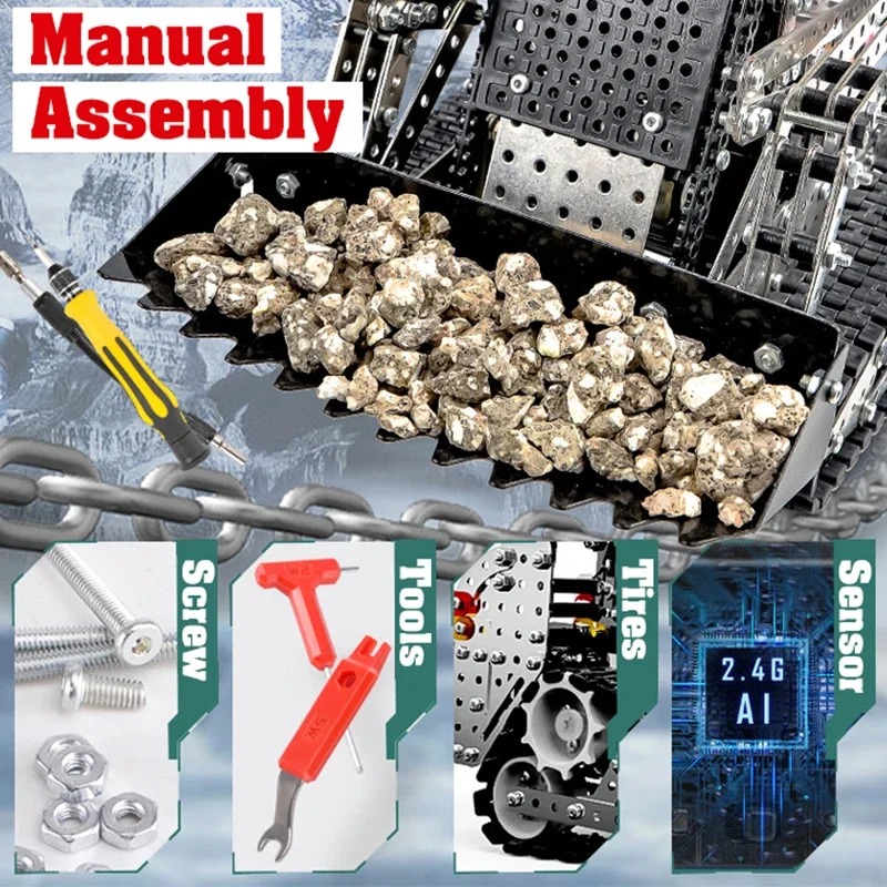 2.4G 10CH RC Tracked Dump Truc - đánh giá và giá Model Kit Runner