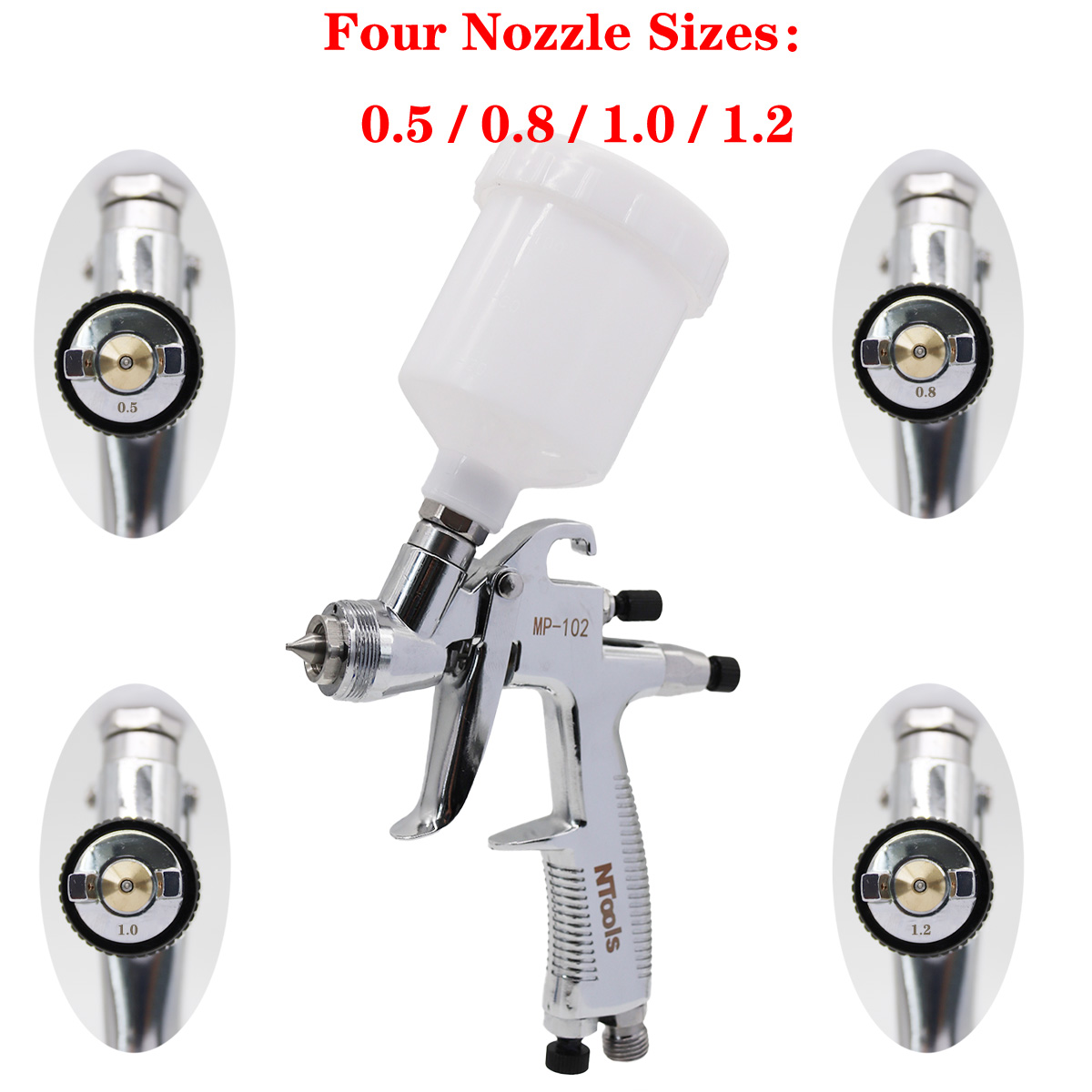 Mini Spray Gun 0.5/0.8/1.0/1.2 - đánh giá và giá Spray Can Lacquer