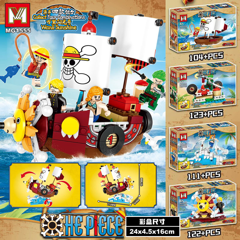 4in1 One Piece THOUSAND SUNNY  - đánh giá và giá Model Kit One Piece Ship