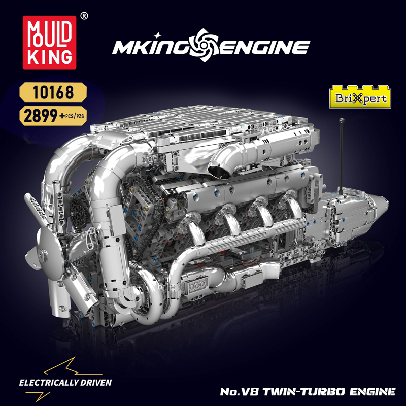 Mould King 10168 V8 Twin Turbo - đánh giá và giá Model Kit V8