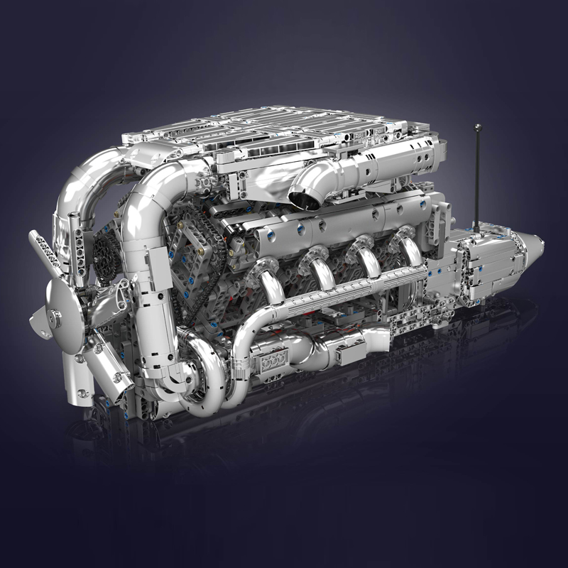 Mould King 10168 V8 Twin Turbo - đánh giá và giá Model Kit V8